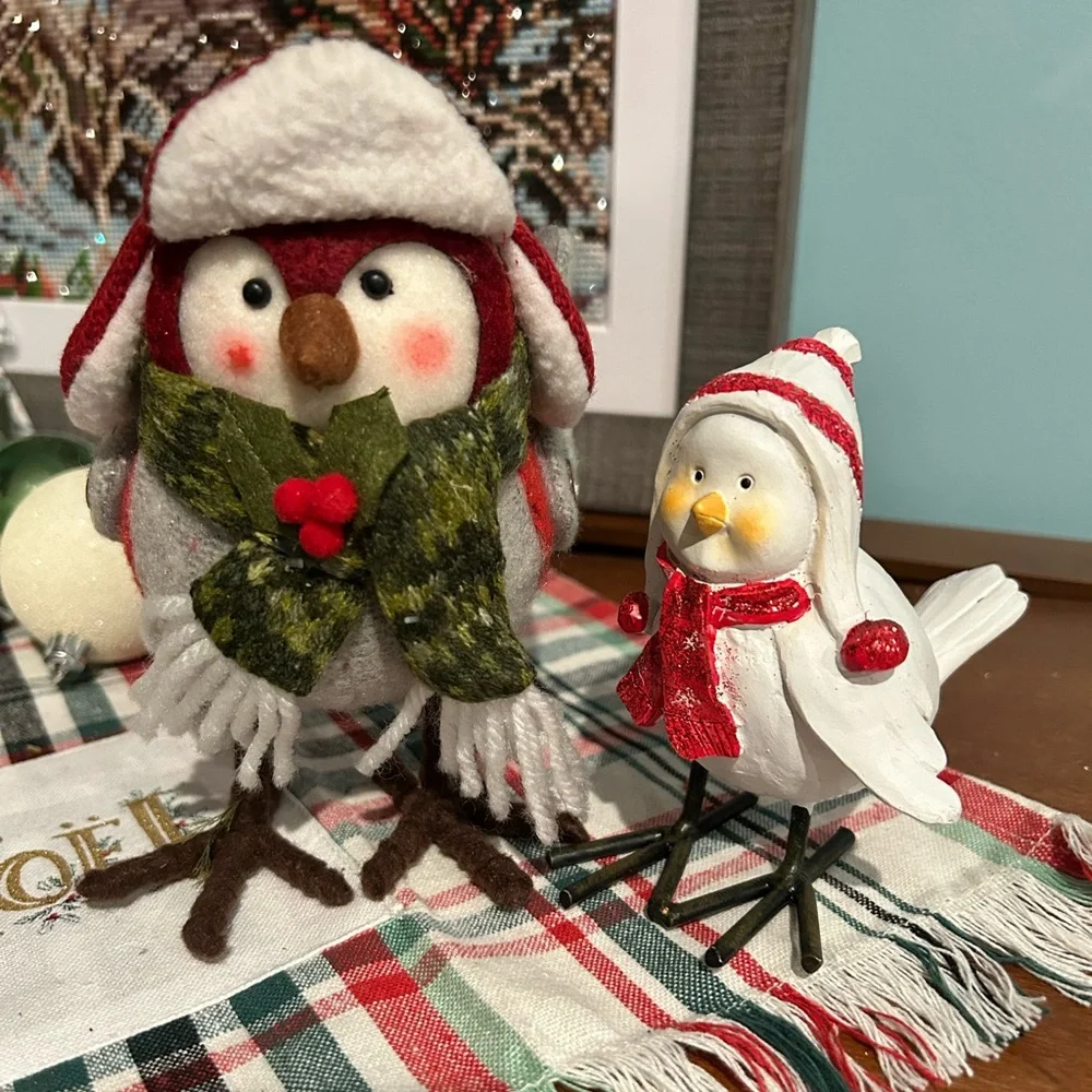 Rare Target Featherly Friends 2013 and resin Christmas bird